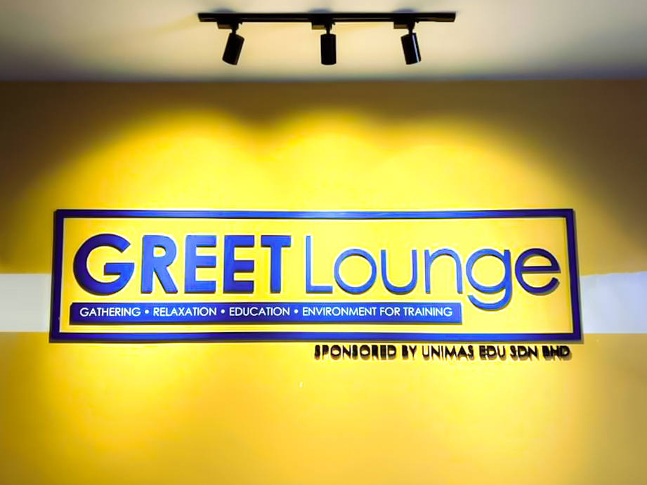 Greet Lounge 3D Wall Signage